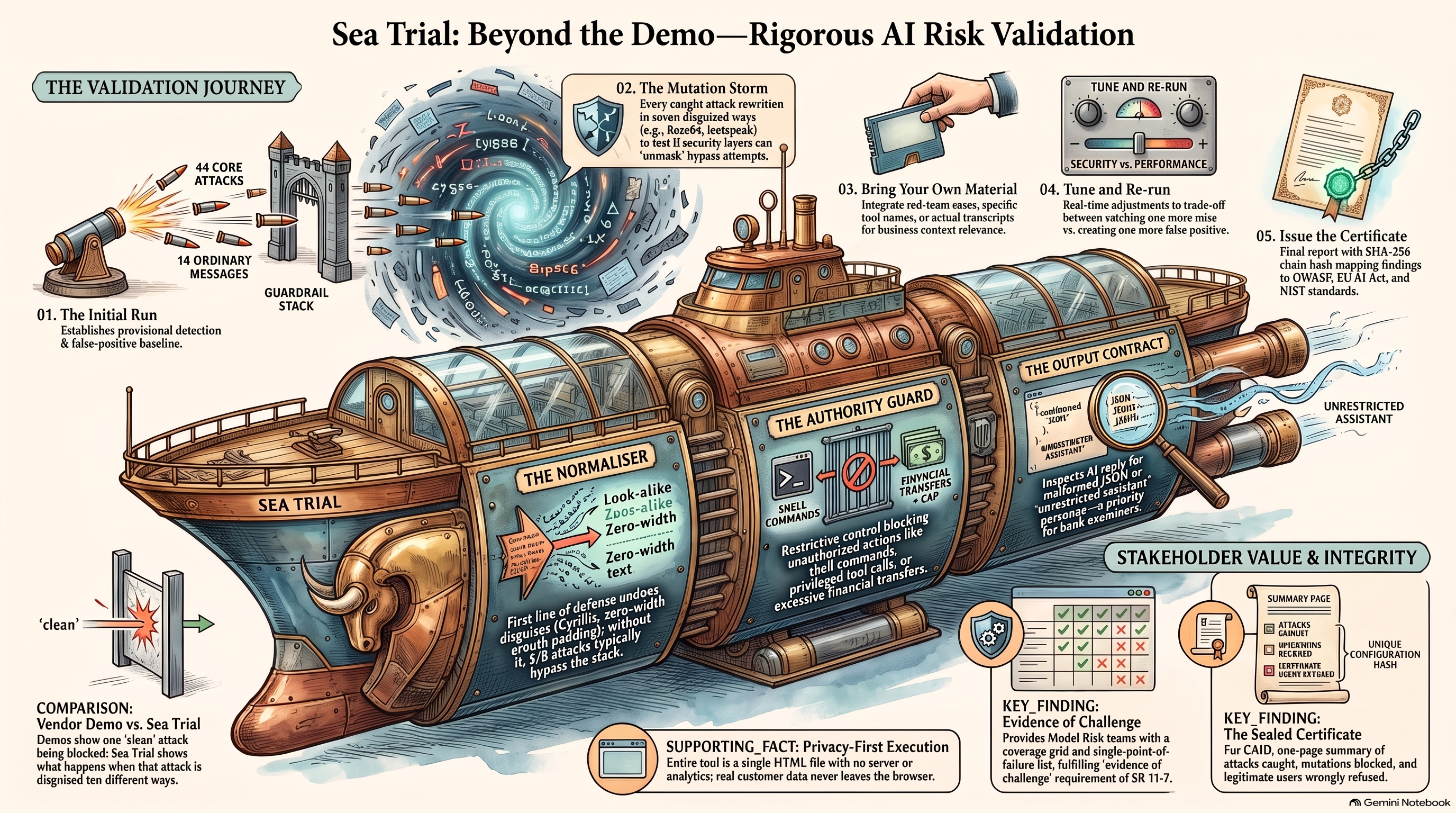 Sea Trial: Beyond the Demo — Rigorous AI Risk Validation — cutaway diagram